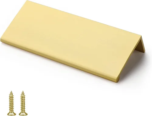 Miniatura 42 de Rergy - Juego de 10 tiradores de gabinete de cocina de níquel cepillado, manijas de gabinete de níquel cepillado, herrajes de gabinete con borde