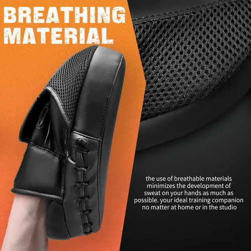 Miniatura 3 de Almohadillas de boxeo para hombres, mujeres y niños, manoplas de cuero para artes marciales, entrenamiento de boxeo, manoplas curvadas para karate