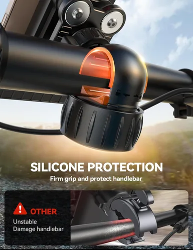 Miniatura 4 de JOYROOM Soporte de teléfono para bicicleta, [doble anti vibración] [refuerzo mejorado 2025] Soporte de teléfono celular para bicicleta, accesorios