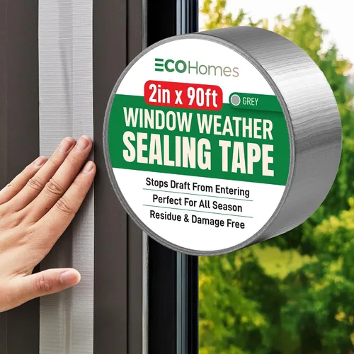 Miniatura 12 de ECOHomes Cinta de sellado para ventanas Cinta de sellado de clima de invierno para bloquear corrientes de aire frío a través de huecos de ventanas