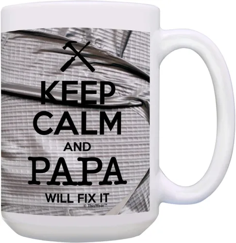 Miniatura 17 de Taza de té o café para regalo de cumpleaños con texto "Keep Calm and Nana Will Take Care of It", Rosado 11oz rosa