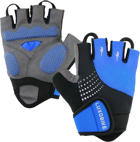 Guantes de ciclismo para bicicleta de montaña para hombre, amortiguadores de gel SBR acolchados, palma antideslizante, ultra transpirables,
