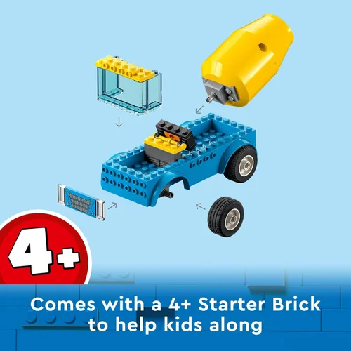 Miniatura 5 de LEGO City Great Vehicles 60325 - Camión mezclador de cemento para niños en edad preescolar, niños y niñas a partir de 4 años (85 piezas)