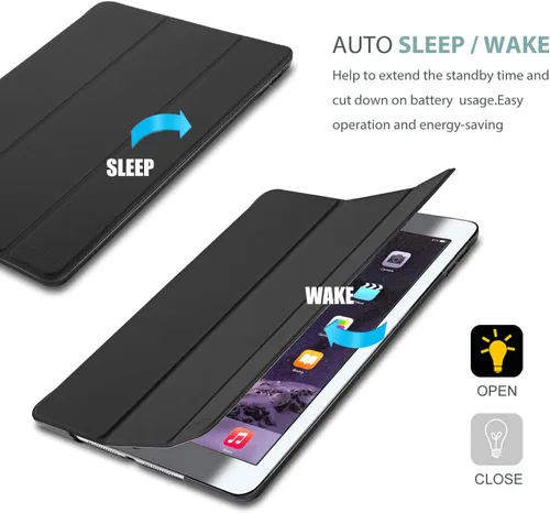 Miniatura 6 de ProCase Funda Inteligente para iPad Air 2 2014, Funda Protectora con Soporte Ultra Delgada y Ligera con Tapa Trasera Translúcida Esmerilada