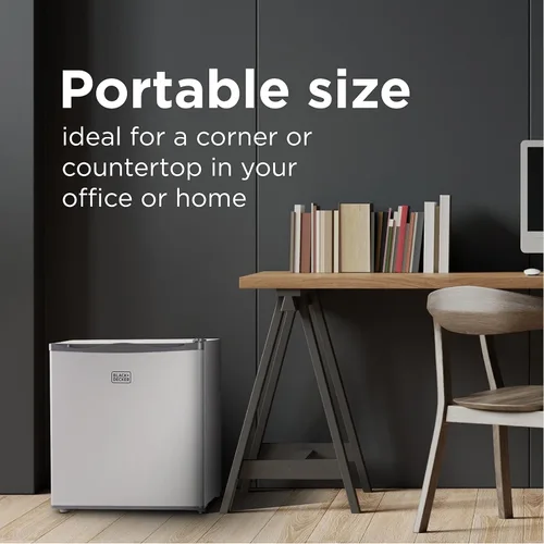 Miniatura 2 de BLACK+DECKER Congelador vertical compacto de 1.2 pies cúbicos, mini congelación profunda con estante de alambre de ancho completo