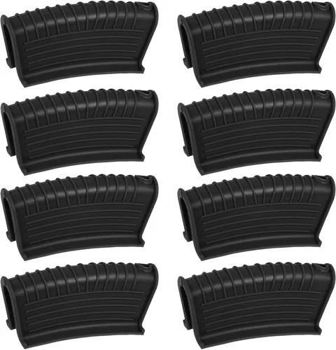 Miniatura 8 de uxcell 4 piezas de soporte de silicona para mango de sartén caliente, funda antideslizante resistente al calor para cocina, ollas y sartenes, Azul