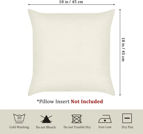 Miniatura 6 de Bonhause Juego de 4 fundas de almohada florales de 18 x 18 pulgadas, fundas de cojín decorativas de plantas silvestres, fundas de cojín decorativas