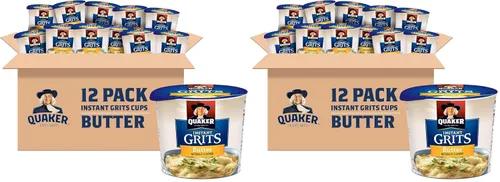 Miniatura 6 de Quaker Sémola Instantánea, Sabor a Mantequilla, Cereal para el Desayuno 1.48 Onzas (Paquete de 12)