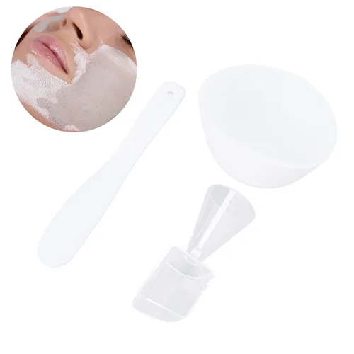 Miniatura 9 de Juego de cuencos para mezclar mascarillas faciales, 3 piezas, kit de herramientas de mezcla de mascarillas con cuchara medidora, máscara facial
