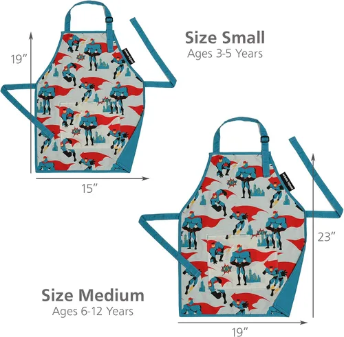 Miniatura 3 de Urban Infant Delantal Pequeño Ayudante para Niños - Delantal para Cocinar, Arte y Jardinería Infantil - Gran Regalo para Niños Pequeños y Niñas