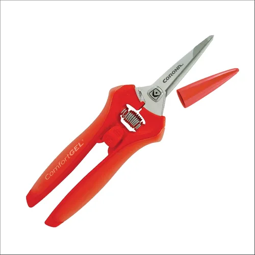 Corona FS 3214D ComfortGEL - Microtijeras para hojas y tallos (1 unidad), color naranja