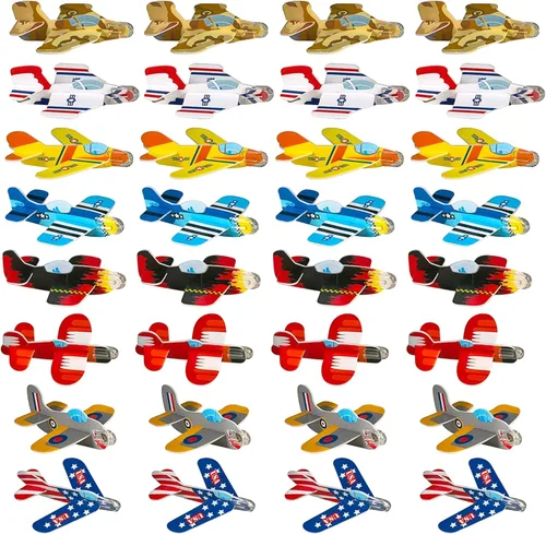ArtCreativity Aviones de espuma para niños, juego de 72 aviones ligeros con varios diseños, aviones planeadores de espuma empaquetados