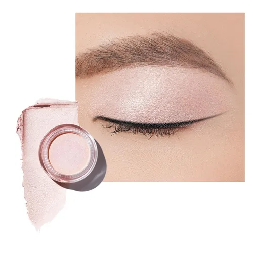 Oulac Sombra de ojos en crema con brillo también para iluminador Sombra de ojos mezclable Resistente al agua y de larga duración con fórmula Pureza