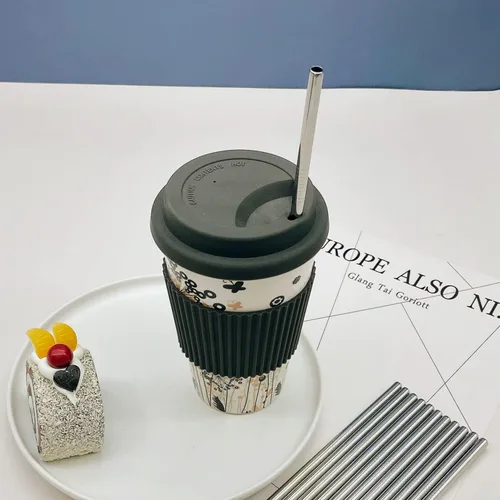 Miniatura 6 de Paquete de 100 pajitas de metal. Pajitas rectas reutilizables de acero inoxidable de 8.5 pulgadas a granel para bebidas. Pajitas para beber al por