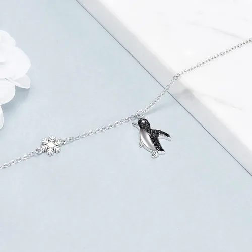 Miniatura 3 de YAFEINI Animal Bracelet Sterling Silver SlothHummingbirdAxolotlPenguinRed Panda Bracelet Cute Animal Jewelry for Women Girls Gifts
