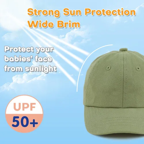 Miniatura 26 de Peecabe Gorra de béisbol para niños pequeños, unisex, de algodón, ajustable, para bebés, niños, gorra de béisbol para niñas de 1 a 5 años