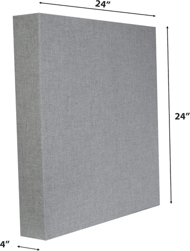 Miniatura 3 de Bass Trap - Panel de pared acústico de bajo rango que absorbe el sonido, reduce el eco, 24 x 24 x 4 pulgadas (azul ahumado)