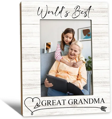 Miniatura 8 de Marco de fotos Abuela de 5 x 7 pulgadas, marco de fotos de regalo de Abuelas de Navidad, Día de la Madre, regalos de cumpleaños para Abuelas