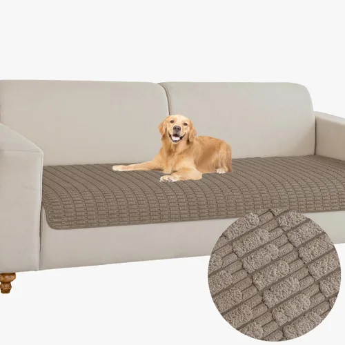 Miniatura 11 de Muamar Funda para Cama de Perro Protector de Sofá, Antideslizante Impermeable Fundas de Sofá para Sala de Estar Fundas de Sofá, Tapete de Sofá, Negro