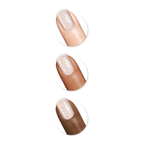 Miniatura 3 de Sally Hansen Insta-Dri Esmalte de uñas Secado rápido, larga duración, brillo sin rayas Transparente, Brillo 104 centelleo, centelleo