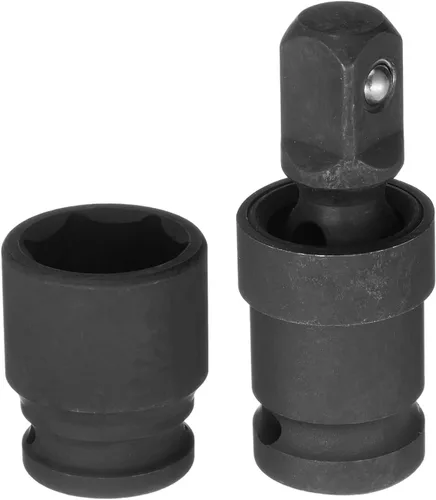 Miniatura 10 de HARFINGTON Zócalo poco profundo de impacto de 0.591 in de acero CR-MO con adaptador de enchufe giratorio universal de 360 grados