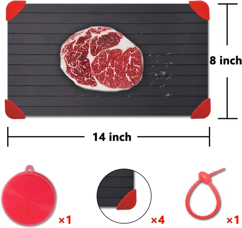 Miniatura 2 de Bandeja de descongelación para carne congelada forma rápida y segura de descongelar alimentos de gran tamaño descongelar platos descongelados por