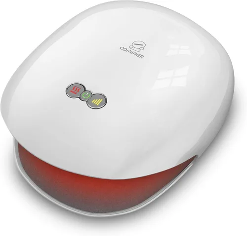 COMFIER masajeador inalámbrico de manos con calor, 3 niveles de compresión de aire y calefacción, masajeador de manos recargable para aliviar el