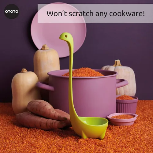 Miniatura 7 de OTOTO El Cazo de Sopa Original Nessie - Divertidos Gadgets de Cocina, Diseño del Lago Ness, Regalos de Cocina para Mamá - Útiles de Cocina Lindos