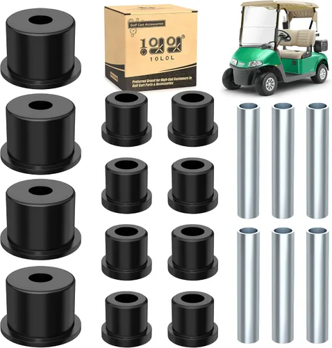 10L0L Kit completo de bujes de ballesta trasera para carrito de golf eléctrico y de gas EZGO RXV 2008 en adelante