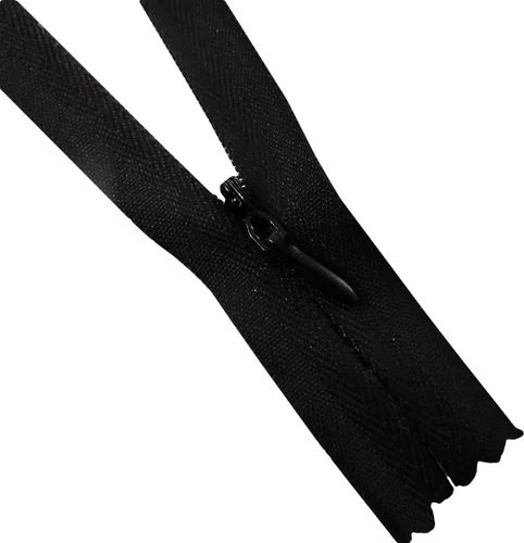 Miniatura 4 de Seeking ROAM Cremalleras invisibles, bobina de nailon, #3, 2 piezas (negro, 6 pulgadas)