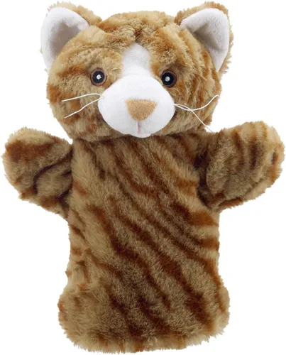 The Puppet Company - ECO Animal Buddies - Marioneta de mano de gato de jengibre - 9.8 in