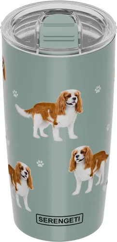 Miniatura 17 de SERENGETI Schnauzer - Vaso aislado al vacío de acero inoxidable de 20 onzas con tapa a prueba de derrames, impresión 3D, taza de viaje aislada