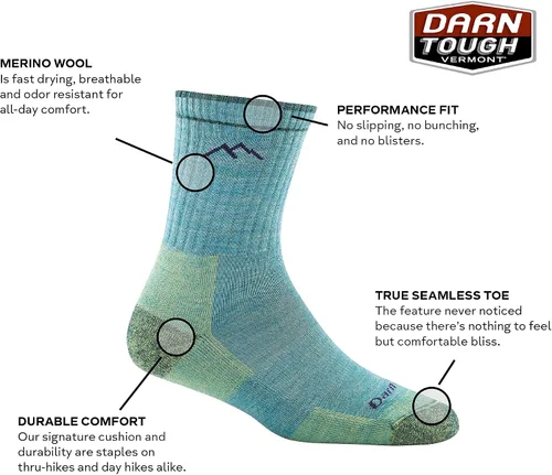 Miniatura 3 de Darn Tough Vermont calcetines deportivos de mujer de lana Merino con almohadilla