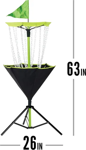 Miniatura 3 de Franklin Sports Cestas de Disc Golf - Objetivo Portátil de Disc Golf con Cadenas Incluidas - Equipo de Soporte de Cesta de Disc Golf para Creación