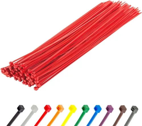 Miniatura 123 de GTSE - Paquete de 100 bridas con cremallera de 20.3 cm, color plateado/gris, 8.06 kg de resistencia, bridas de nailon grises resistentes a los rayos
