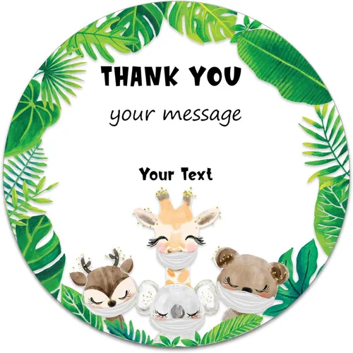 Miniatura 2 de Calcomanías personalizadas para baby shower, juego de 36 calcomanías personalizadas para baby shower, regalos de agradecimiento, hoja plana