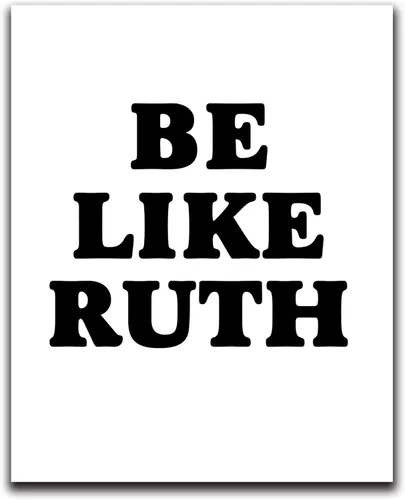 Moonlight Makers Funny Wall Decor With Sayings, Be Like Ruth, Funny Wall Art, Room Decor for Bedroom, Bathroom, Kitchen, Office, Living Room,