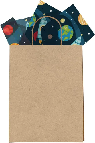 Miniatura 4 de Pro Supply Global Space Astronaut Papel de Seda Impreso para Bolsas o Cajas de Regalo y Envoltura - Papel de Seda Decorativo a Granel para Embalaje