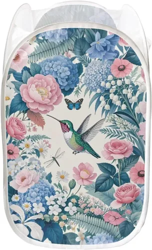 Miniatura 15 de AFPANQZ Cesta plegable de malla para ropa sucia, plegable, portátil, para guardar lugar para el hogar, fácil de plegar para viajes, 13.5 x 13.5 x 21