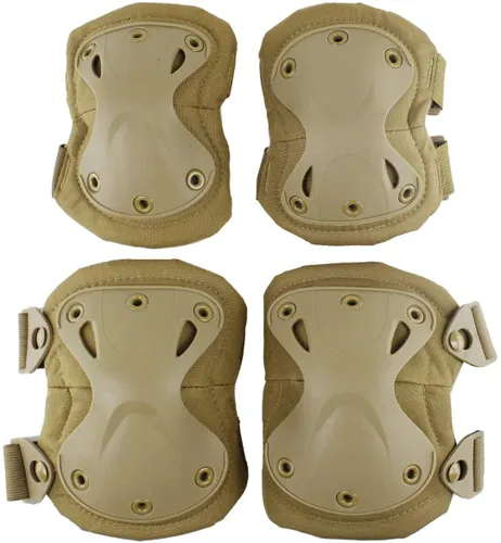 Miniatura 12 de Rodilleras tácticas de camuflaje y coderas para Airsoft Paintball Caza Ejército Patín Deportes al aire libre