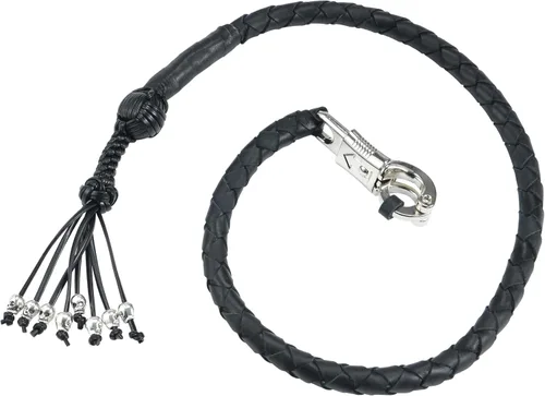 Miniatura 15 de Biker Whip - Látigo para motocicleta de 36 pulgadas, accesorios de manillar para motocicleta, látigos trenzados de cuero genuino para motocicletas