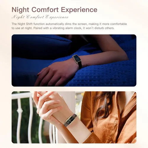 Miniatura 7 de Rastreador de actividad física para mujer, delicado reloj inteligente con múltiples modos deportivos, monitoreo del sueño, monitor de frecuencia