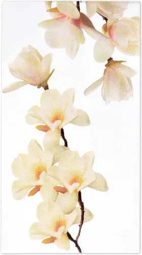 Servilletas florales de orquídea blanca, 100 toallas de mano de papel desechables para baño, fiesta, boda, primavera, cena, bufé