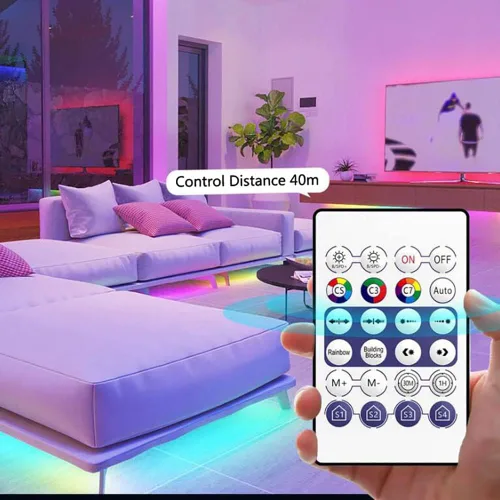Miniatura 2 de WS2811 WS2812B controlador LED Bluetooth música con micrófono para SK6812 WS2812 Pixel LED tira de luz APP 28Keys remoto USB 5V