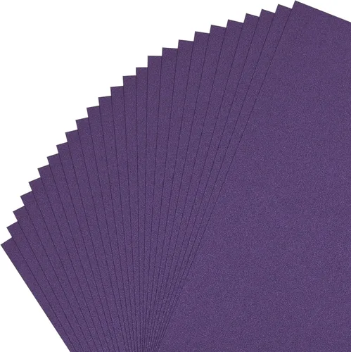 Miniatura 8 de Gartful Papel de cartulina brillante, 20 colores surtidos, 8.5 x 11 pulgadas, cubierta de 90 libras, papel perlado brillante para flores