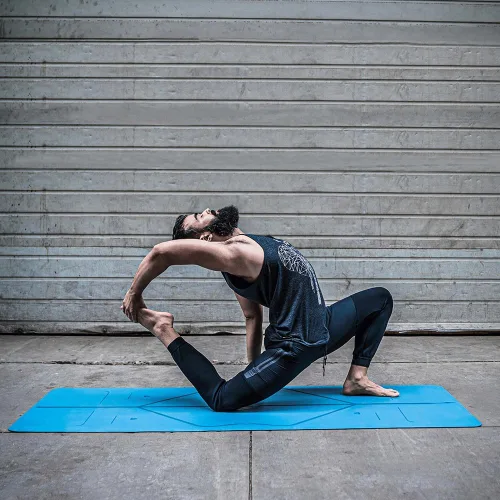Miniatura 4 de Liforme Esterilla de yoga original – Bolsa de yoga gratuita incluida – Sistema de alineación patentado, agarre guerrero, antideslizante, ecológico