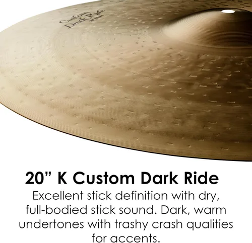Miniatura 3 de Zildjian K Custom Dark Ride Platillo - 20 pulgadas