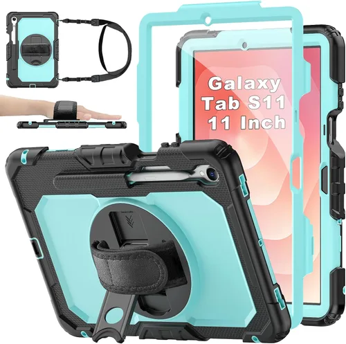 Miniatura 19 de Funda para Samsung Galaxy Tab S8/S7 de 11 pulgadas 5G Funda para Tableta 2022/2020, [con Protector de Pantalla de Vidrio Templado], Soporte