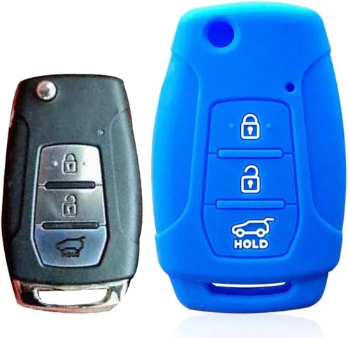 Miniatura 5 de Para SsangYong Rexton Korando Actyon Rodius Silicona Remote Key Case Car Key Shell Cases (negro)