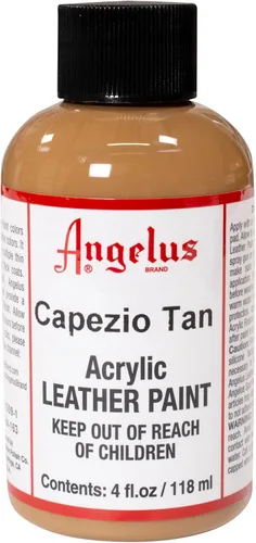 Miniatura 152 de Angelus - Pintura acrílica para cuero, 4 Fl Oz, color blanco - Pintura para cuero profesional flexible, resistente a grietas, arañazos